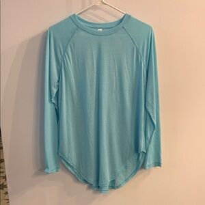 Under Armour Women's Long Sleeve Tee - Light Blue open back